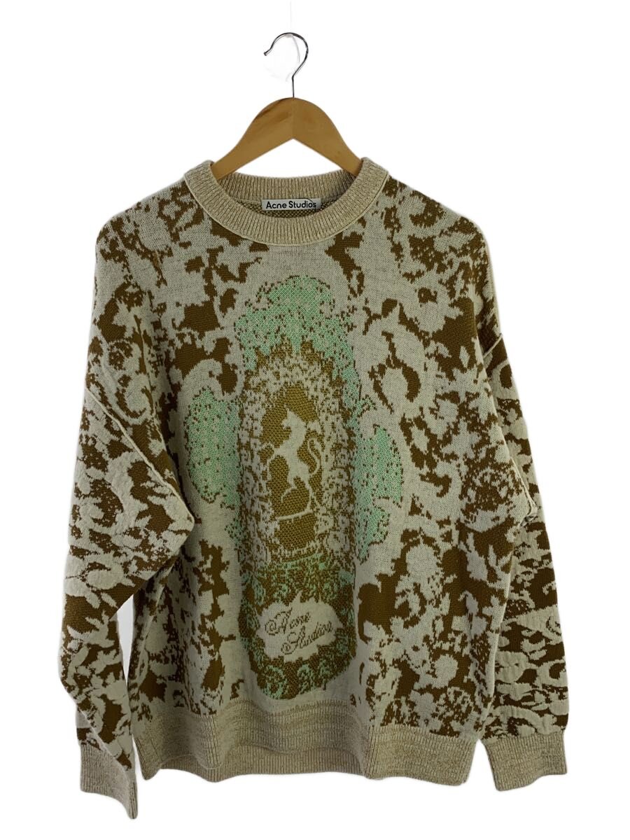 【中古】Acne Studios(Acne)◆ニット・セーター(厚手)/S/ウール/BEG/総柄/FN-MN-KNIT000470【レディースウェア】｜2ｎｄ STREET 店