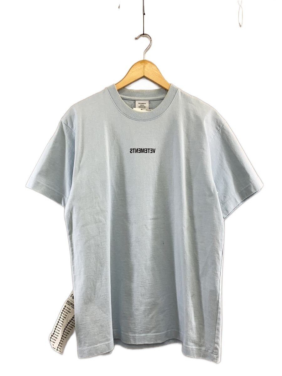 【中古】VETEMENTS◆ティーシャツ/S/綿織物/BLU/UAH20TR613/? NULL ?【メンズウェア】