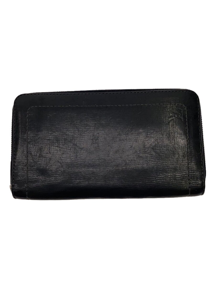 【中古】LOUIS VUITTON◆ジッピー・オーガナイザー_モルモンの州_BLK/なめし革/BLK/無地/メンズ【服飾雑貨他】