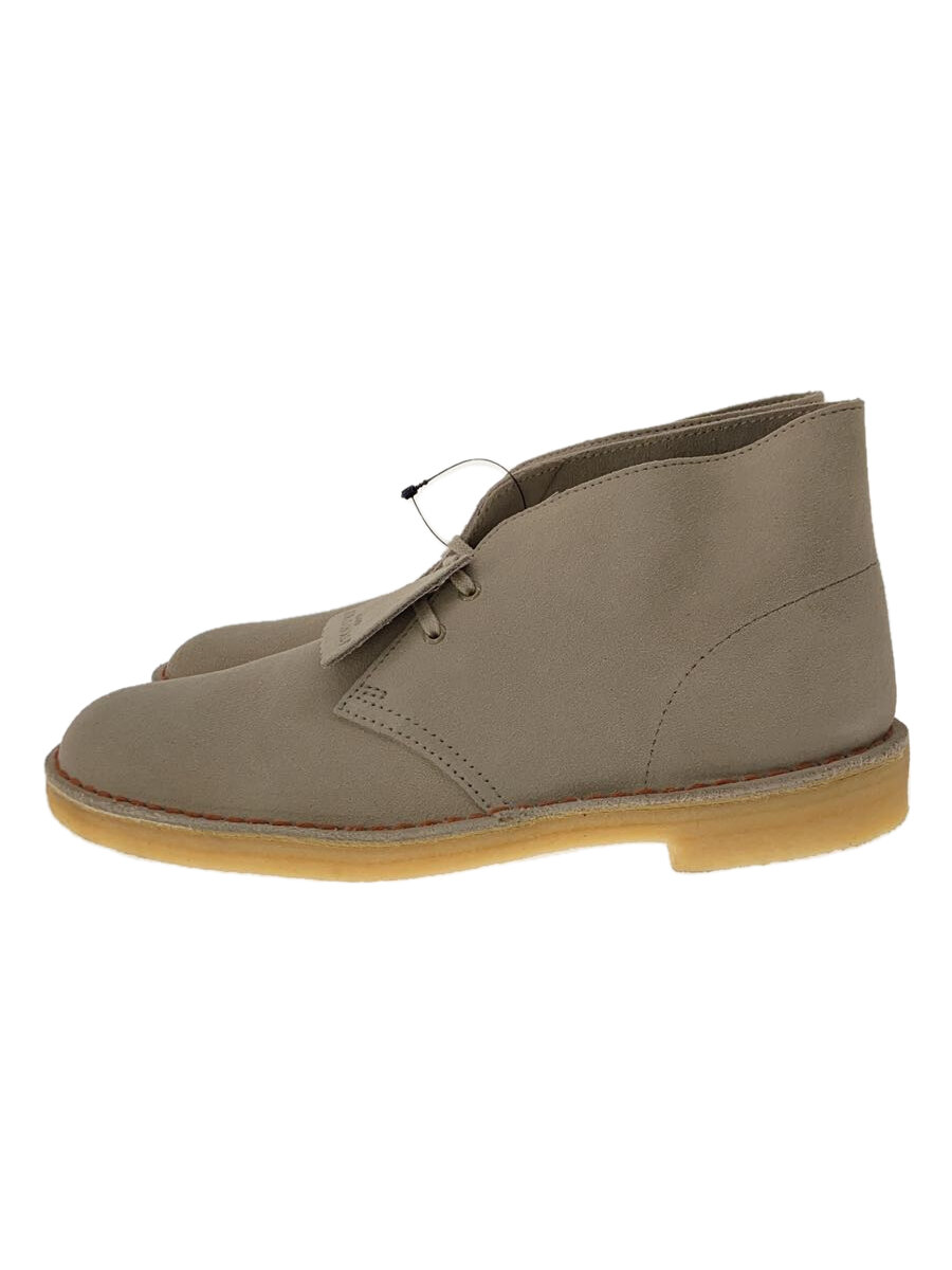 【中古】Clarks◆Desert Boot/UK7.5/BEG/スウェード//【シューズ】