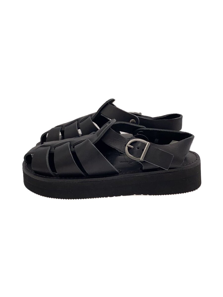 【中古】organic handloom/サンダル/22糎/BLK【シューズ】
