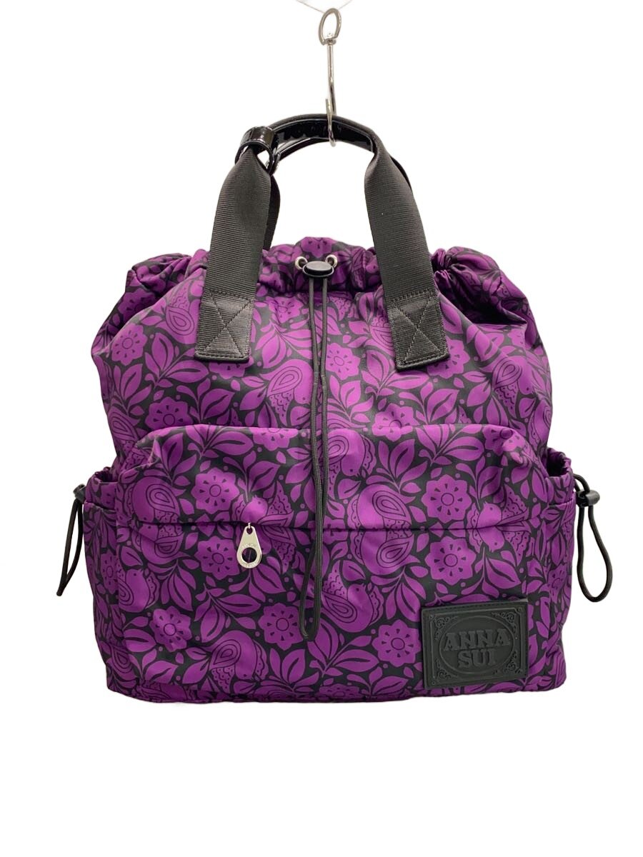 【中古】ANNA SUI◆旅行/2way/背嚢/PUP/316301-90【御徒面子】