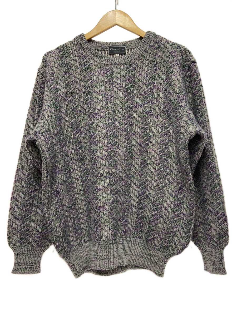 【中古】Christian Dior MONSIEUR◆ニット・セーター(厚手)/M/ウール/PUP/総柄/EK-8107//【メンズウェア】|2nd STREET 店
