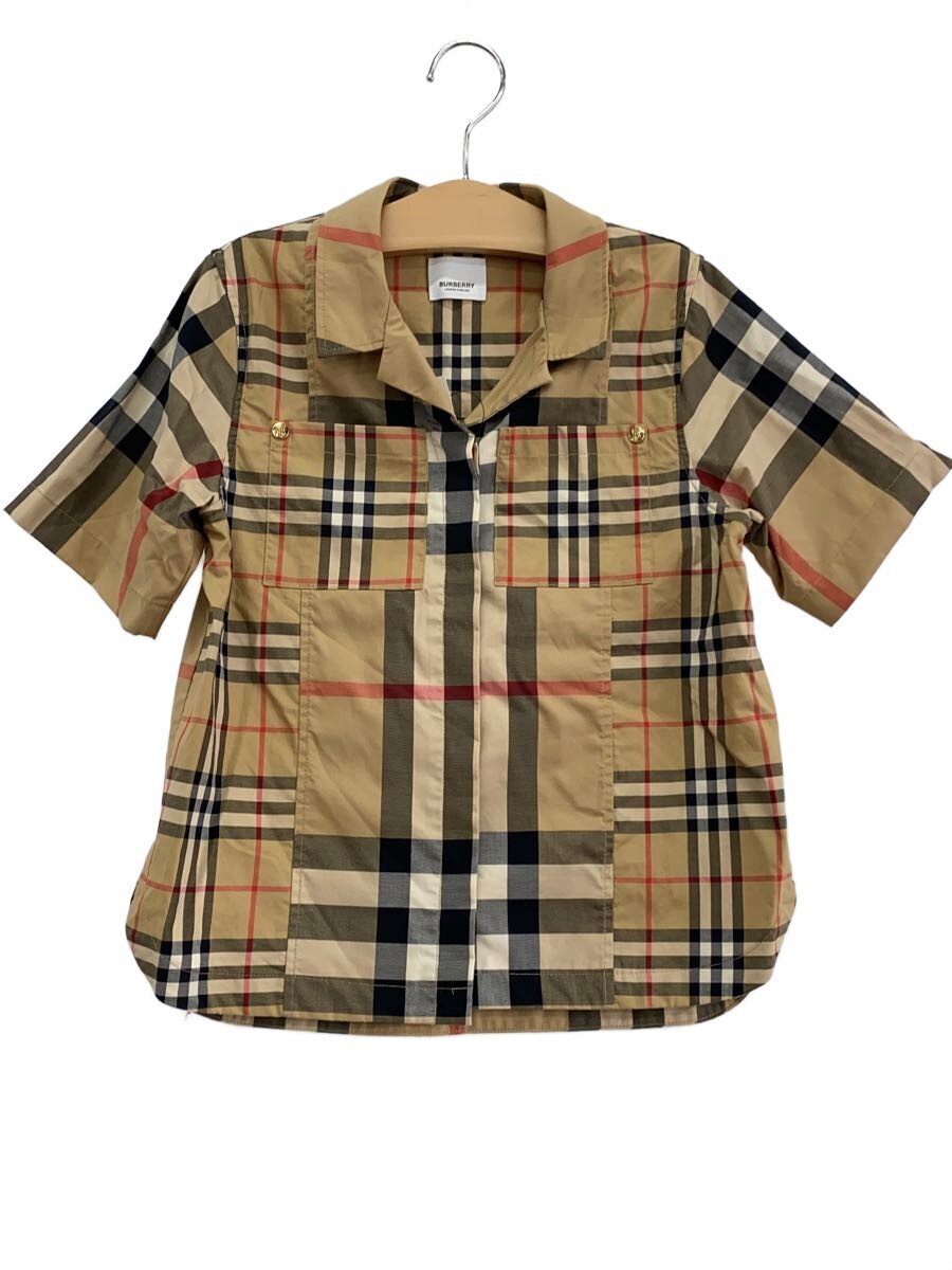 【中古】BURBERRY LONDON◆ノバチェック/半袖プルオーバー/150珊【キッズ】
