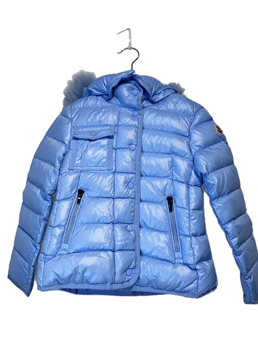 【中古】MONCLER◆落ちこむ上衣/115珊/ナイロン/BLU/無地/f29541a54912 68950【キッズ】