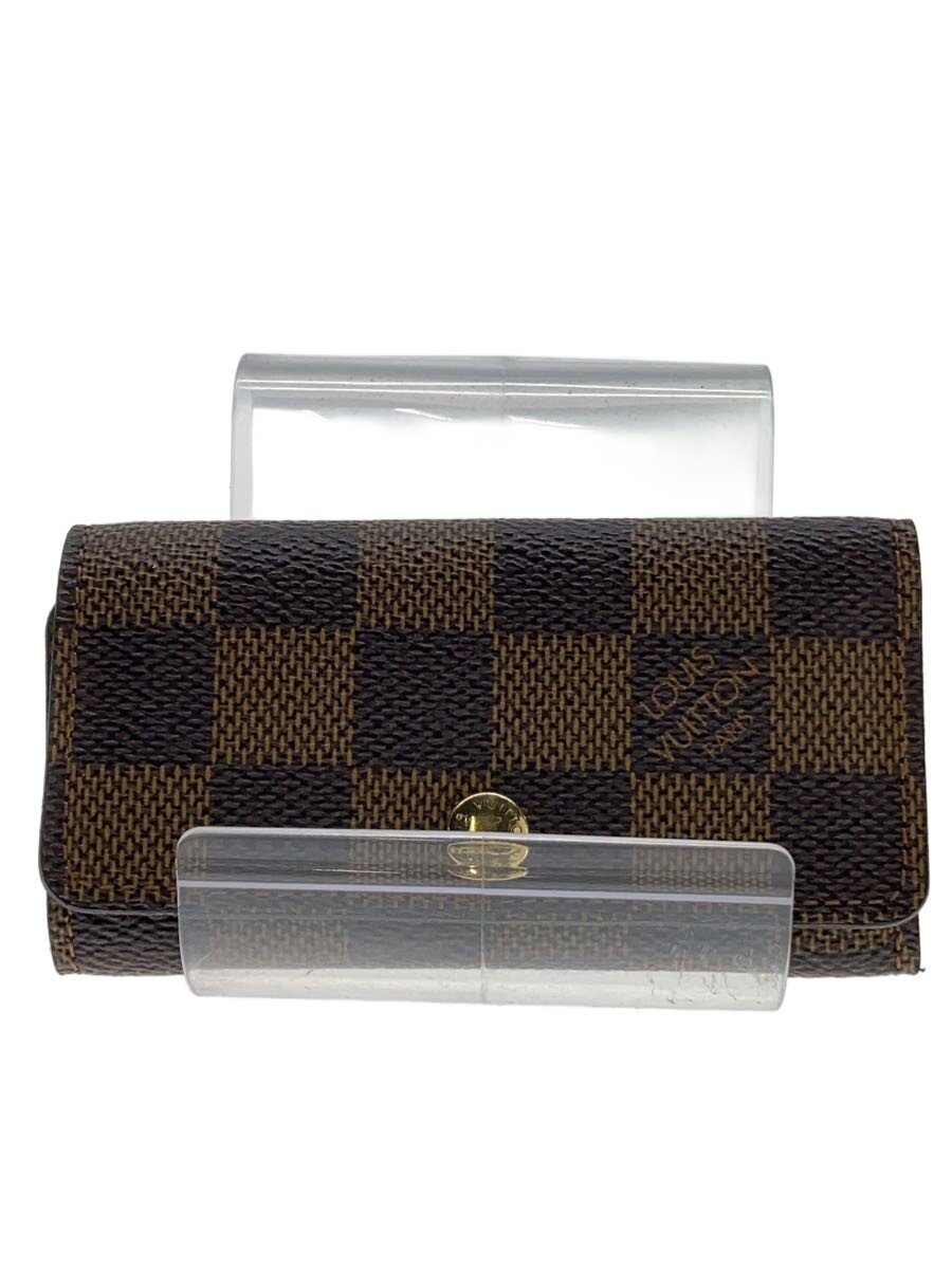 【中古】LOUIS VUITTON◆ミュルティクレ4_ダミエ・エベヌ/レザー/BRW/総柄/メンズ【服飾雑貨他】｜2ｎｄ STREET 店
