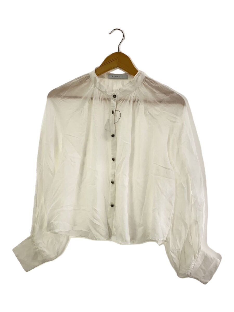 【中古】ETRE TOKYO◆トップ/FREE/綿織物/WHT/1219110278-0【レディース御召しもの】