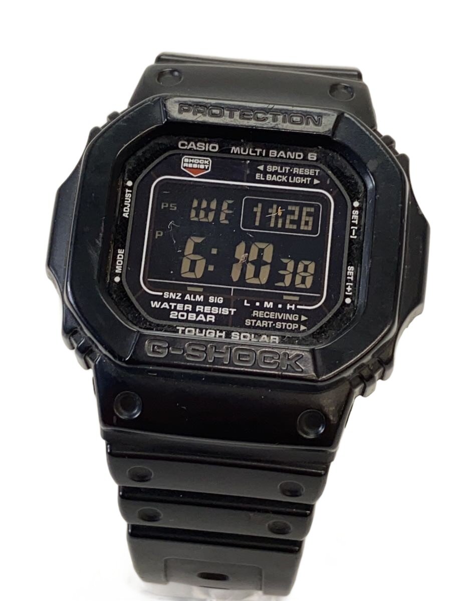 【中古】CASIO◆石英ウオッチ/デジタル/天然ゴム/BLK/BLK/GW-M5610【服飾雑貨他】