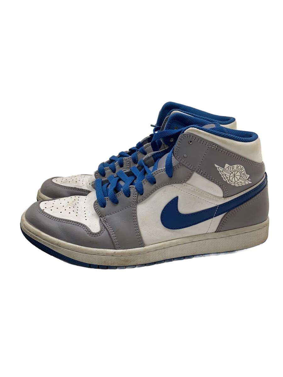 【中古】NIKE◆AIR JORDAN 1 MID_エアジョーダン 1 ミッド/28cm/BLU【シューズ】｜2ｎｄ STREET 店 6,354円