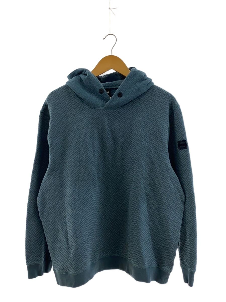 【中古】HUGO BOSS◆パーカー/XXL/綿織物/BLU/総柄【メンズウェア】