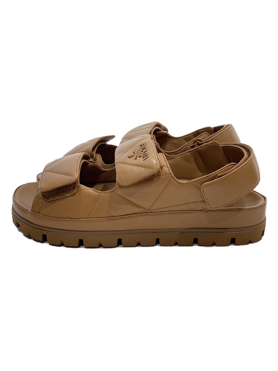 【中古】PRADA◆サンダル/--/BRW//【シューズ】
