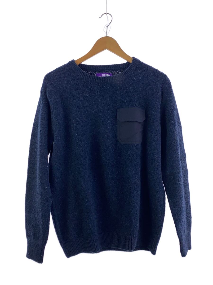 【中古】THE NORTH FACE PURPLE LABEL◆CREW NECK SWEATER/S/羊毛/NVY【メンズウェア】