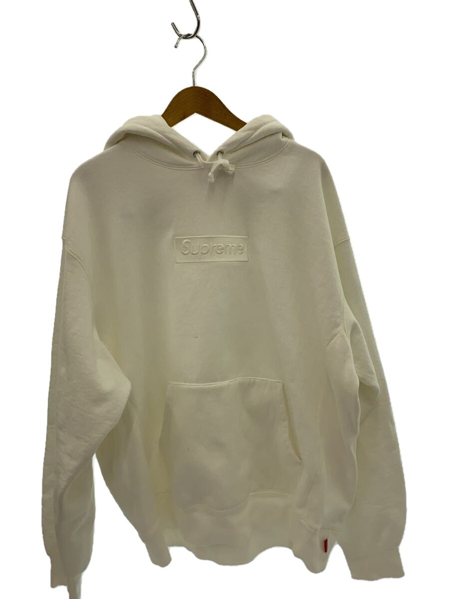 【中古】Supreme◆23AW/BoxLogoHooded/パーカー/L/綿織物/WHT【メンズウェア】