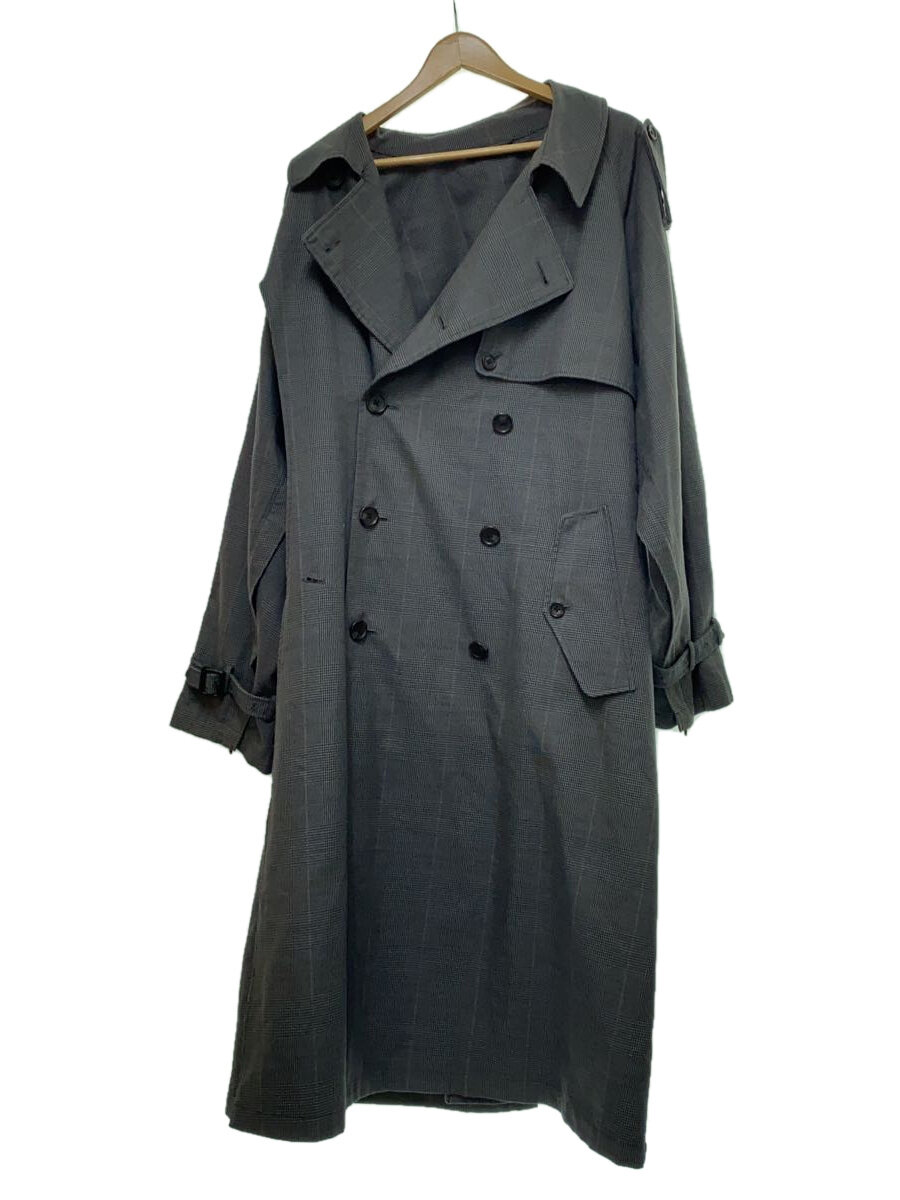 【中古】stein◆20SS/DOUBLE SHADE TRENCH COAT/トレンチコート/M/コットン/GRY/126-2【メンズウェア】｜2ｎｄ STREET 店
