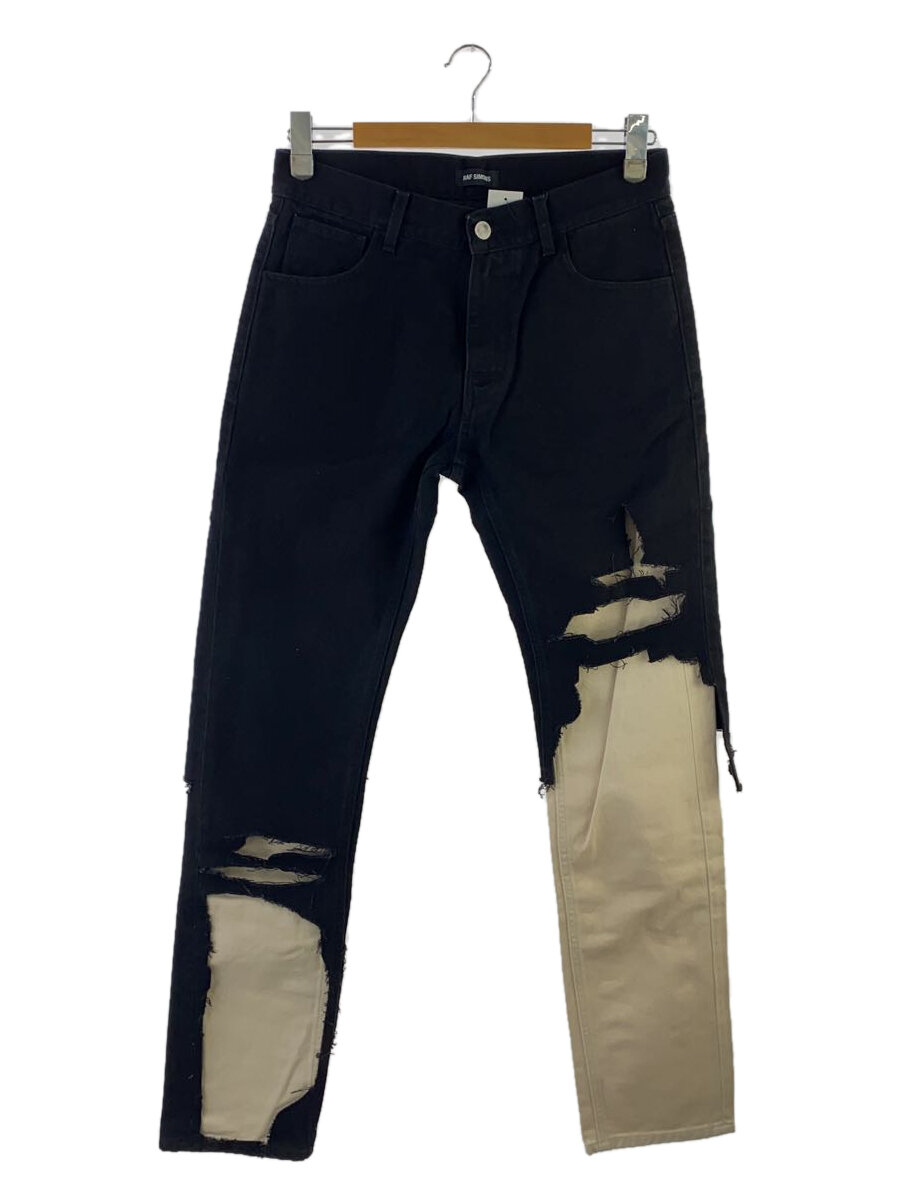 【中古】RAF SIMONS◆下つ方/30/綿織物/BLK/201-311A-10134-09913【メンズウェア】