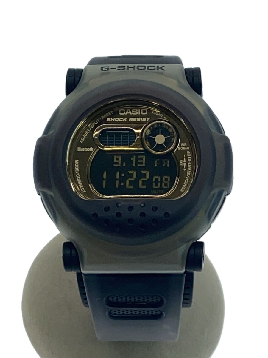 【中古】CASIO◆石英ウオッチ_G-SHOCK/デジタル/天然ゴム/GLD/GRY//【服飾雑貨他】