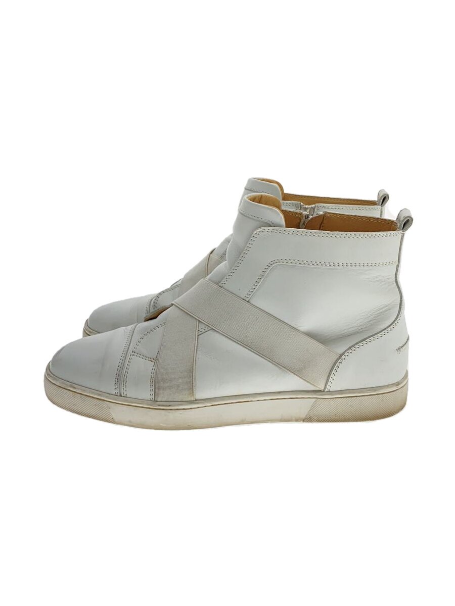 【中古】Christian Louboutin◆ハイカットスニーカー/43/WHT/1101083【シューズ】