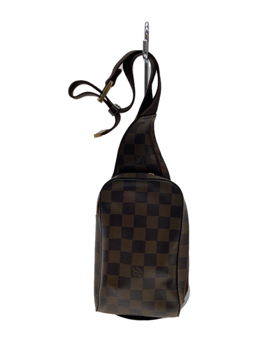 【中古】LOUIS VUITTON◆ジェロニモス_ダミエ・エベヌ_BRW/PVC/BRW【御徒面子】