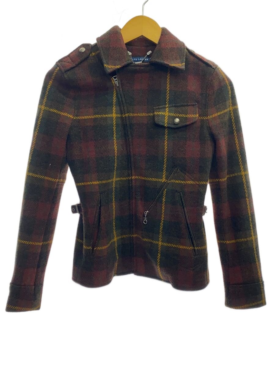 【中古】RALPH LAUREN◆上衣/M/羊毛/BRW/照合のしるし/WMBLJKTS5U00036【レディース御召しもの】