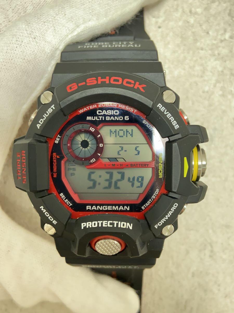 【中古】CASIO◆ソーラーウォッチ/デジタル/思われ人/CLR/BLK/ＧＷ-9400NFST【服飾雑貨他】
