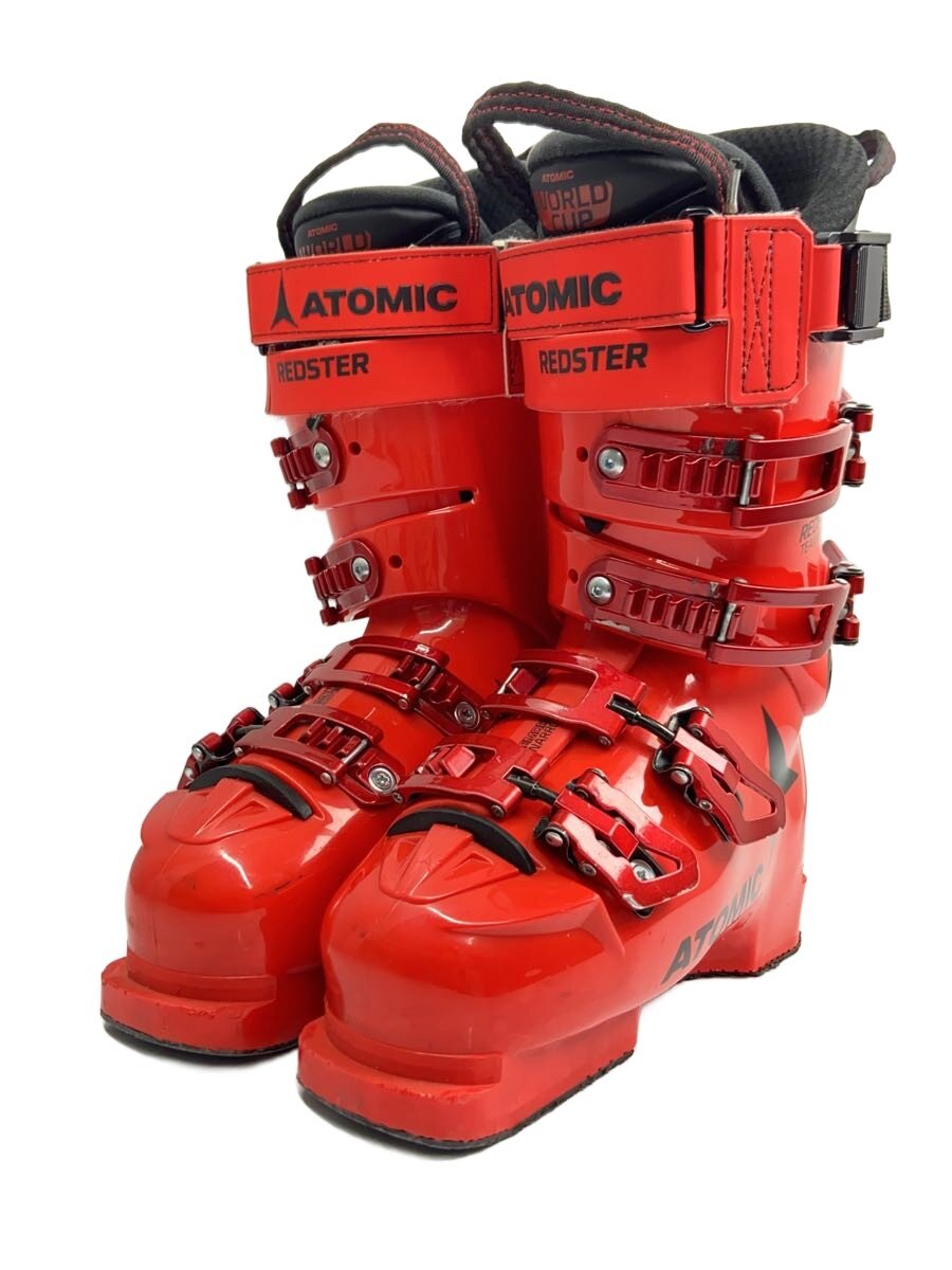【中古】ATOMIC◆REDSTER/スキーブーツ/25cm/RED/アダルト/150h/a【スポーツ】
