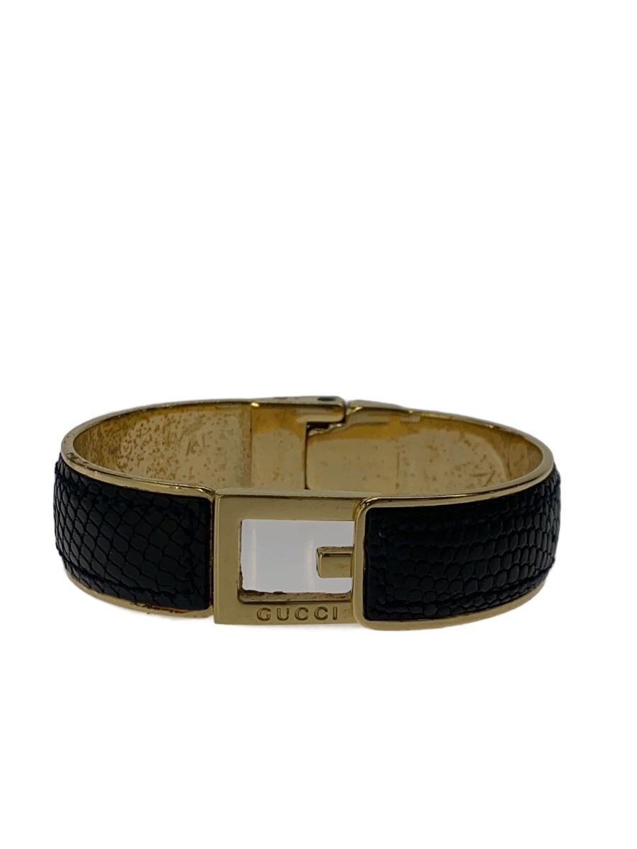 【中古】GUCCI◆バングル/--/BLK/レディース【服飾雑貨他】