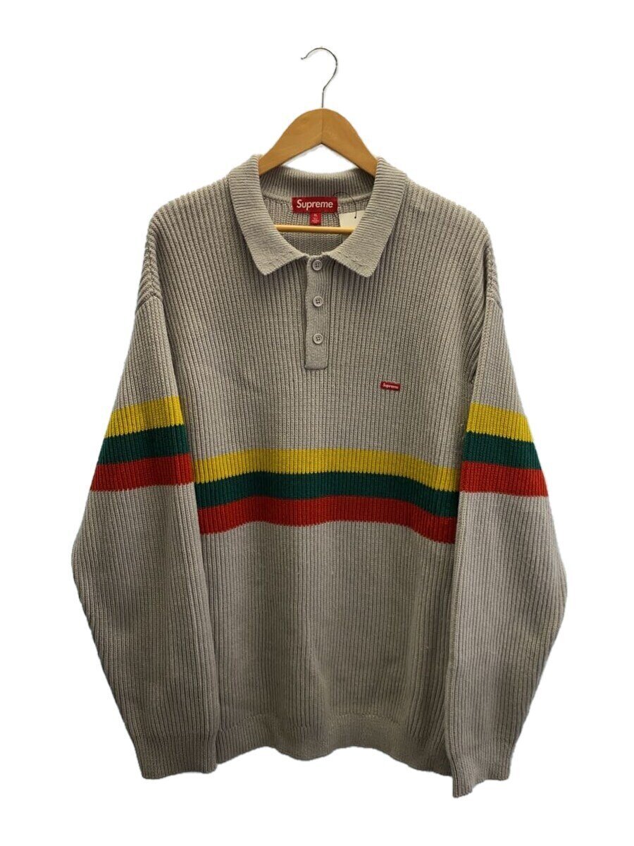【中古】Supreme◆編み物・スウェーター(朦々たる)/XL/アクリル樹脂/GRY【メンズウェア】