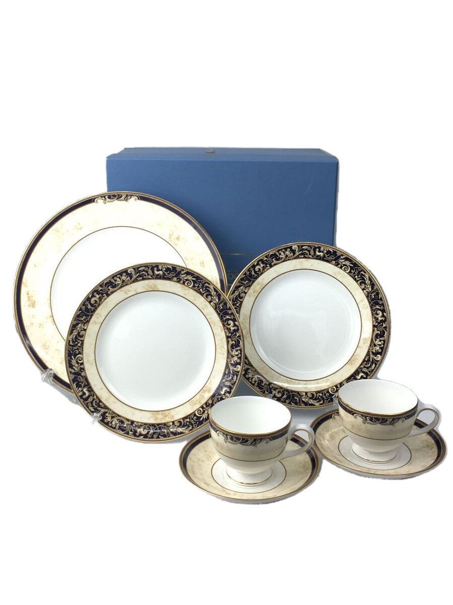 【中古】WEDGWOOD◆優勝杯\u0026平円盤/5点仕掛ける/WHT//【御厨子所備品】