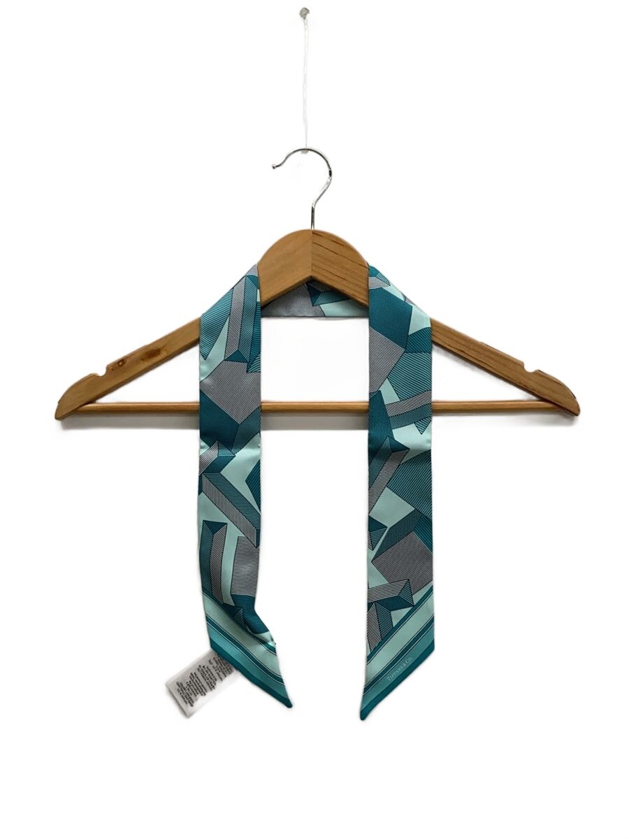 【中古】TIFFANY\u0026Co.◆えり巻き/地絹/GRN/総柄/レディース/72333438【服飾雑貨他】