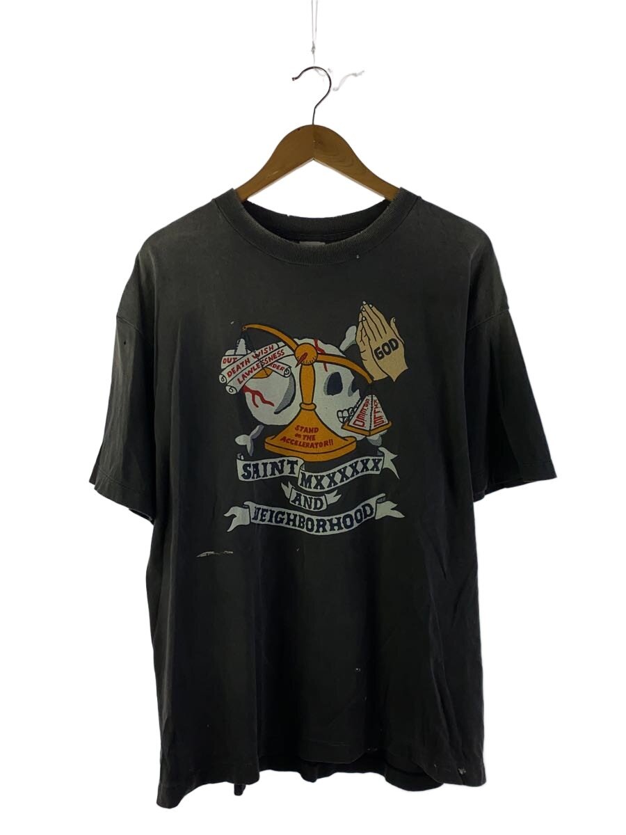【中古】SAINT MICHAEL◆プルオーバー/L/綿織物/GRY/SM-HR8-0000-C68【メンズウェア】