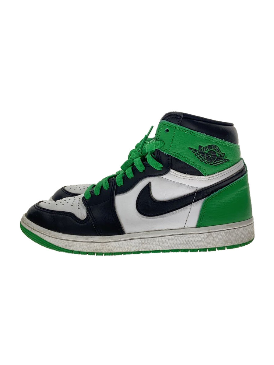 【中古】NIKE◆AIR JORDAN 1 RETRO HIGH OG_大気圏 ジョーダン 1 レトロ 御機嫌 OG/27糎/GRN/レ//【シューズ】