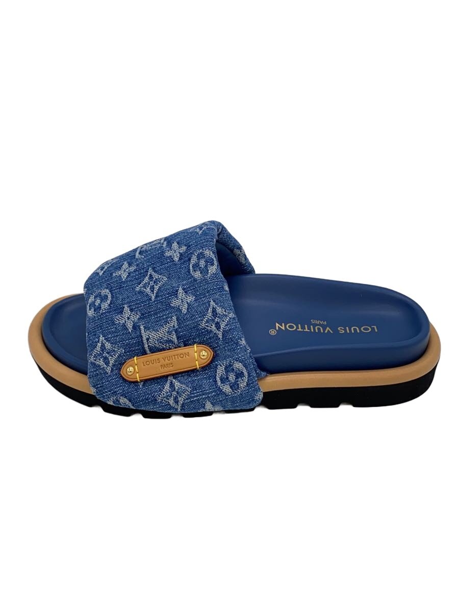 【中古】LOUIS VUITTON◆サンダル/41/IDG/ジーンズ//【シューズ】