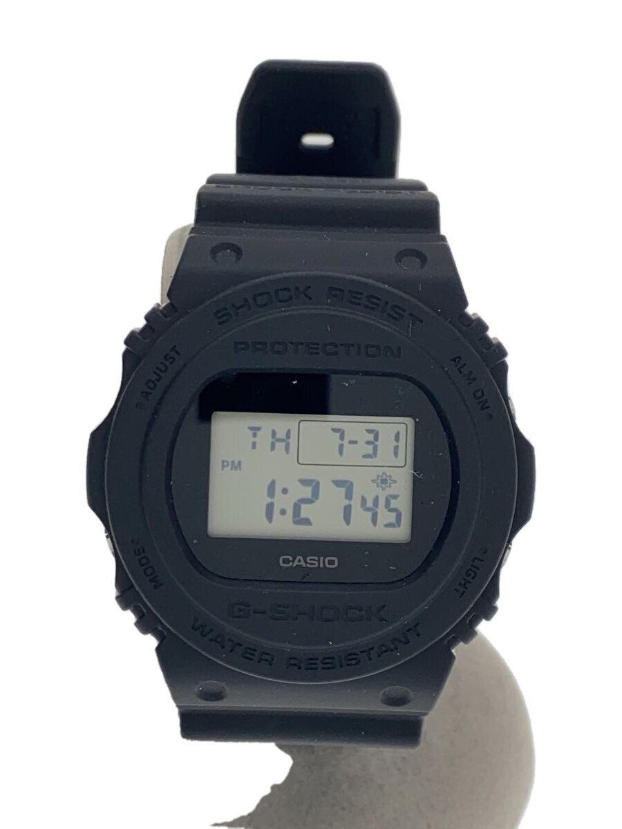 【中古】CASIO◆石英ウオッチ_G-SHOCK/デジタル/天然ゴム/BLK/BLK【服飾雑貨他】