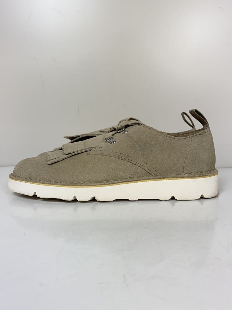 【中古】Clarks◆シューズ/26.5珊/BEG/スウェード【シューズ】