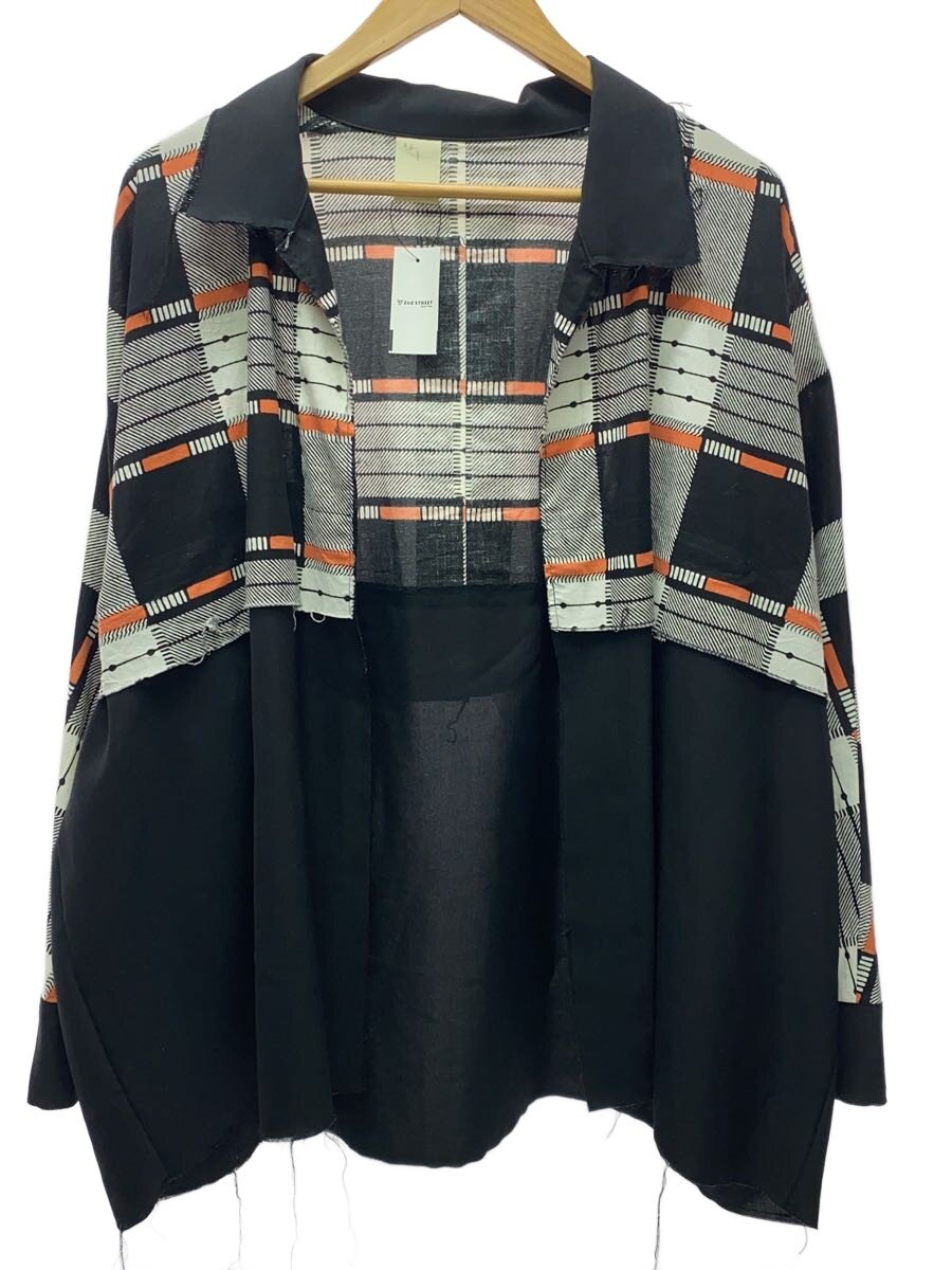 【中古】N.HOOLYWOOD◆長袖プルオーバー/38/綿織物/BLK/無地/191-SH07-006 pieces【メンズウェア】
