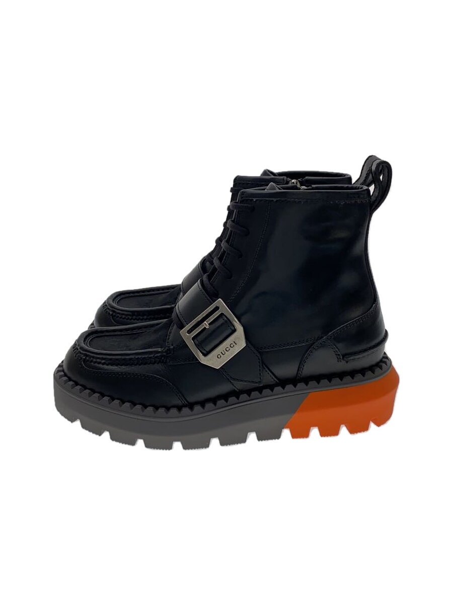 【中古】GUCCI◆23AW/Jumbo GG Leather Ankle Boots/ブーツ/UK5.5/BLK/739867/【シューズ】