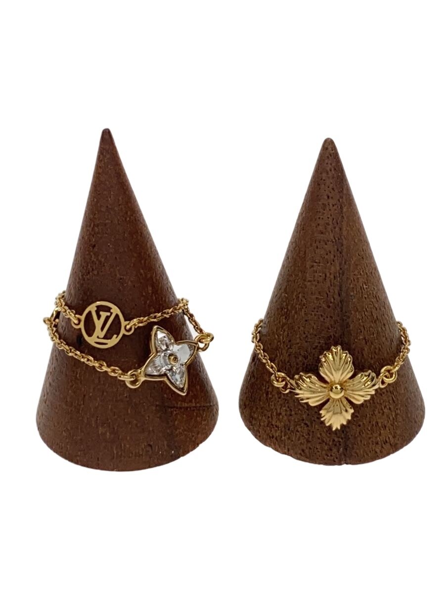 【中古】LOUIS VUITTON◆3バーグ・ブルーミングストラスリング/L/輪っか/メッキ/15号/GLD/レディース/m68377【服飾雑貨他】