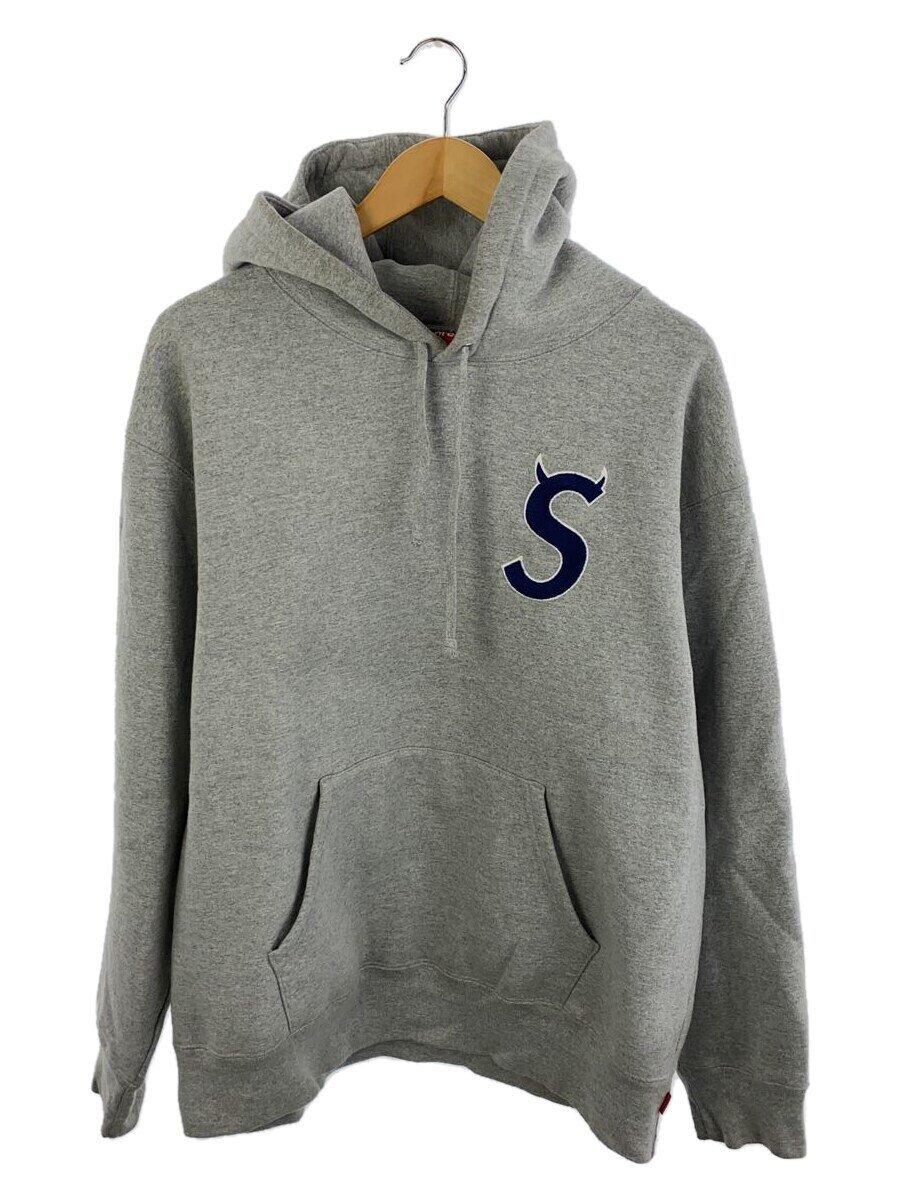 【中古】Supreme◆22FW/S Logo Hooded Sweatshirt/パーカー/L/綿織物/GRY【メンズウェア】