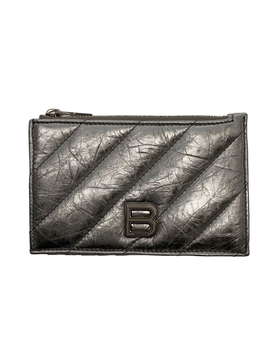【中古】BALENCIAGA◆銭入れ/羊革/SLV/無地/メンズ/766465-8110-0-568148【服飾雑貨他】
