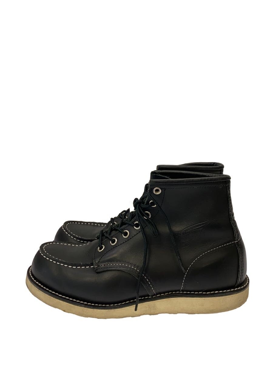 【中古】RED WING◆レースアップブーツ・6インチクラシックモックトゥ/25cm/BLK【シューズ】｜2ｎｄ STREET 店