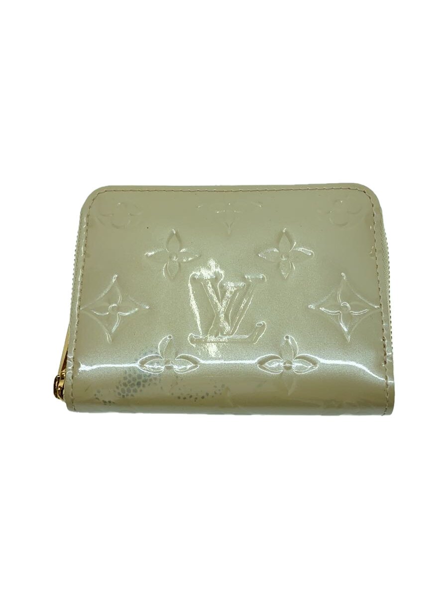 【中古】LOUIS VUITTON◆ジッピー・コインパース_モノグラム・ヴェルニ_WHT/エナメル/WHT/レディース/M91461//【服飾雑貨他】