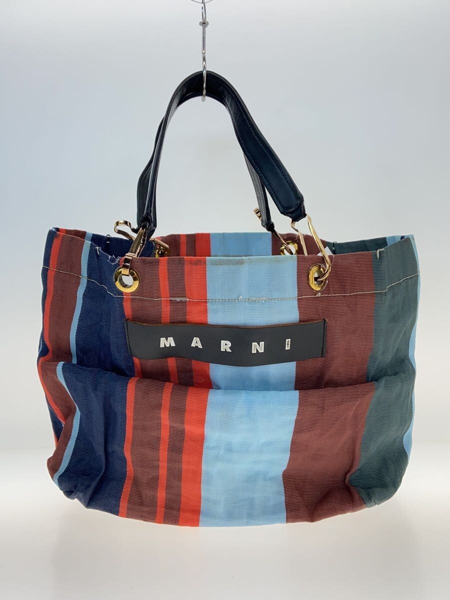 【中古】MARNI◆トートバッグ/マルチ色つや【御徒面子】