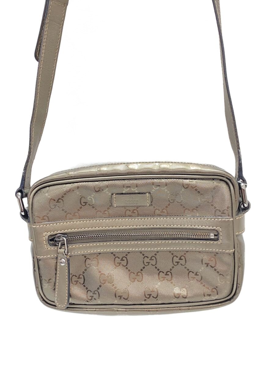 【中古】GUCCI◆ショルダーバッグ_GGインプリメ/PVC/GLD/総柄【御徒面子】