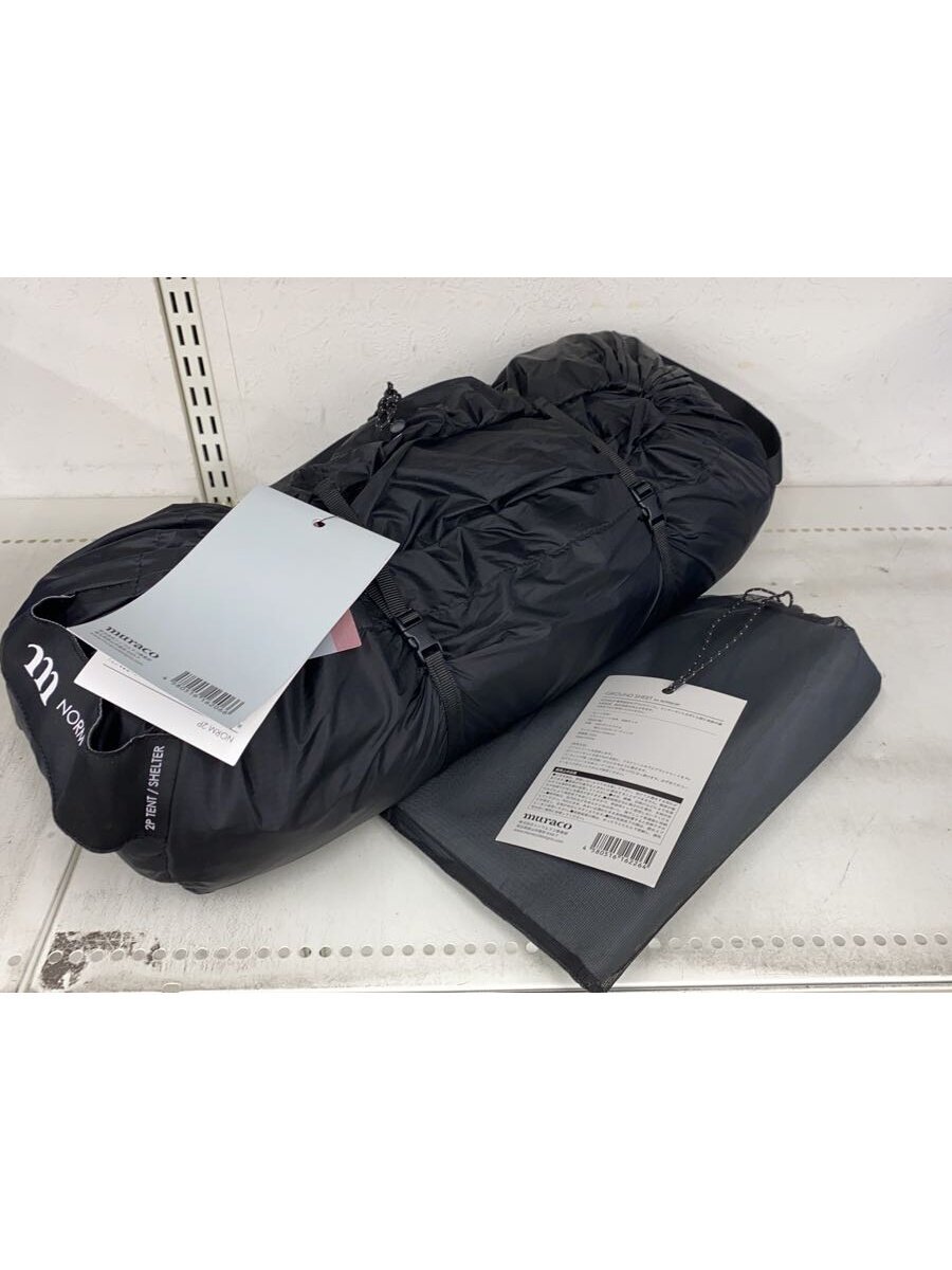 【中古】muraco◆テント/ドーム/2~3人用/BLK/norm 2p/グランドシートセット【スポーツ】