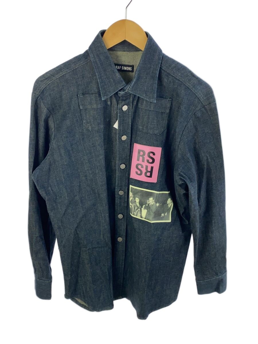 【中古】RAF SIMONS◆15SS/長袖プルオーバー/XS/ジーンズ/IDG【メンズウェア】