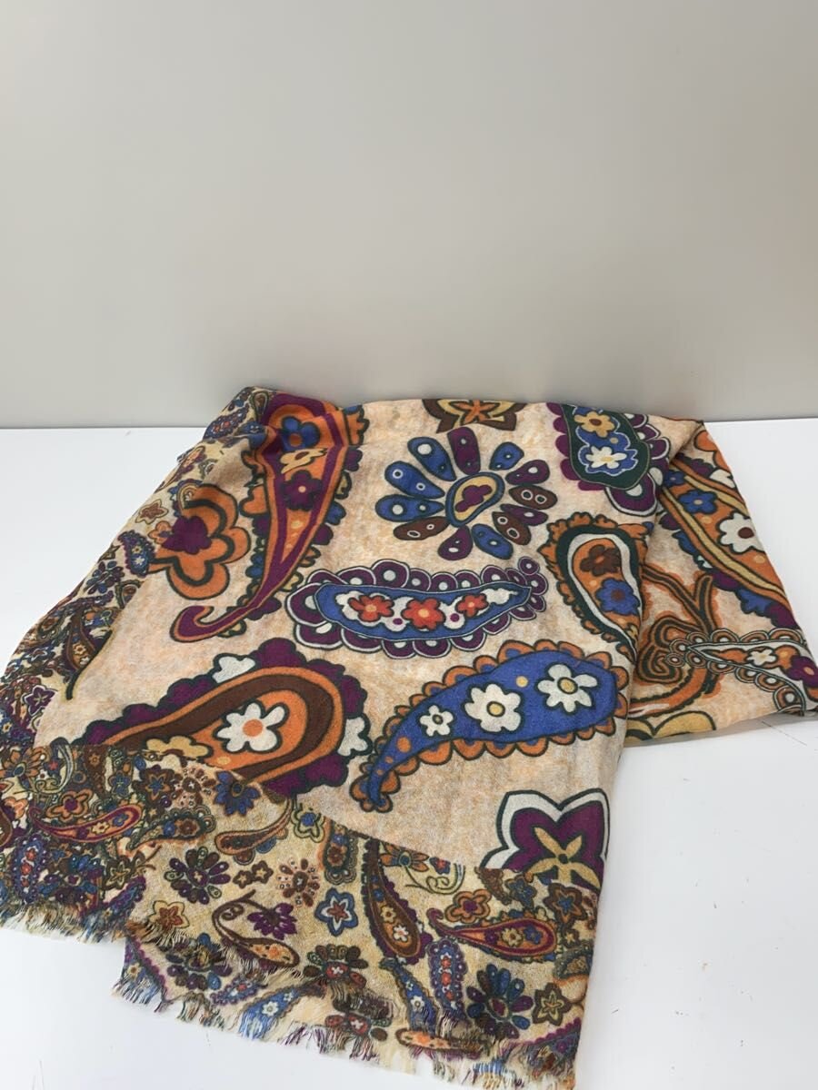 【中古】Andreas/シミ・毛羽立ち渡り廊下有/袈裟/カシミヤ/地絹混/IVO/総柄/メンズ//【服飾雑貨他】