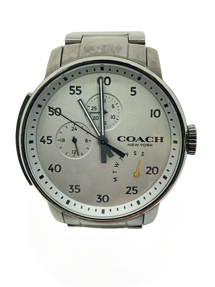 【中古】COACH◆石英ウオッチ/アナログ/ステンレス鋼/SLV/SLV/14602358【服飾雑貨他】