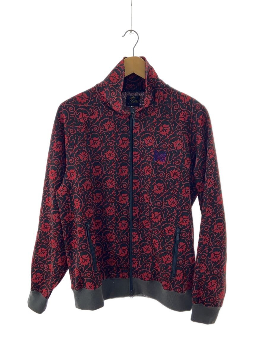 【中古】Needles◆Track Jacket - Poly Jq/M/ポリエステル/RED/総柄/PU269//【メンズウェア】