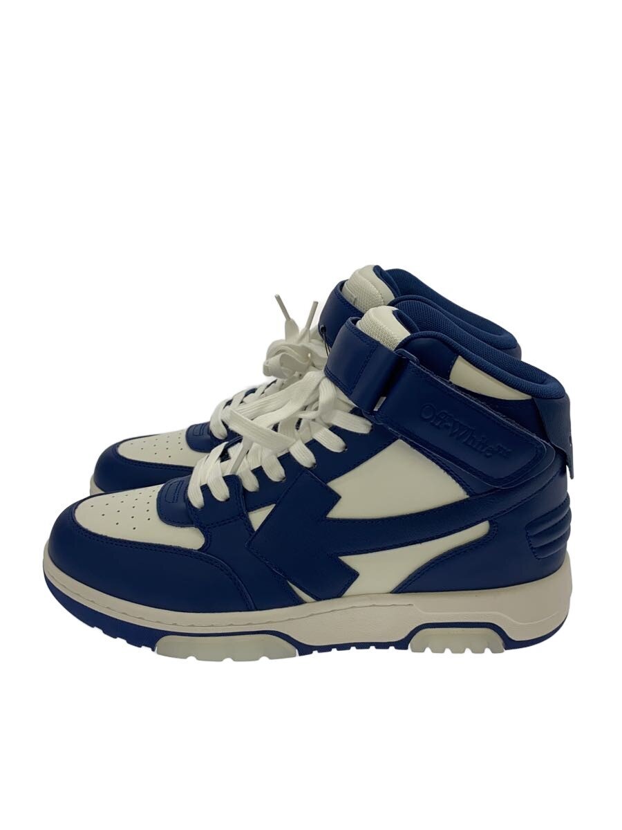 【中古】OFF-WHITE◆ハイカットスニーカー/42/NVY/なめし革/OMIA259C99LEA0020142/OUT OF OFFICE MI【シューズ】