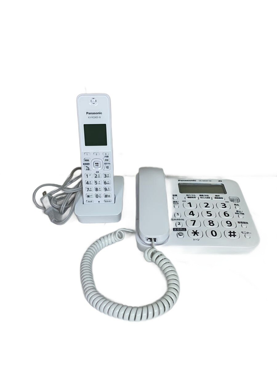 【中古】Panasonic◆電話 VE-GD27DL-W【家電・視覚的・オーディオ】